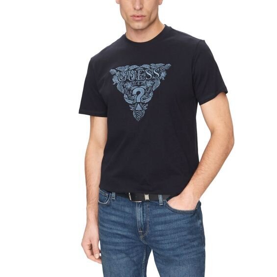 GUESS  t-Shirt Logo Triangolo Ricamato Gr Uomo |  JEK PIT