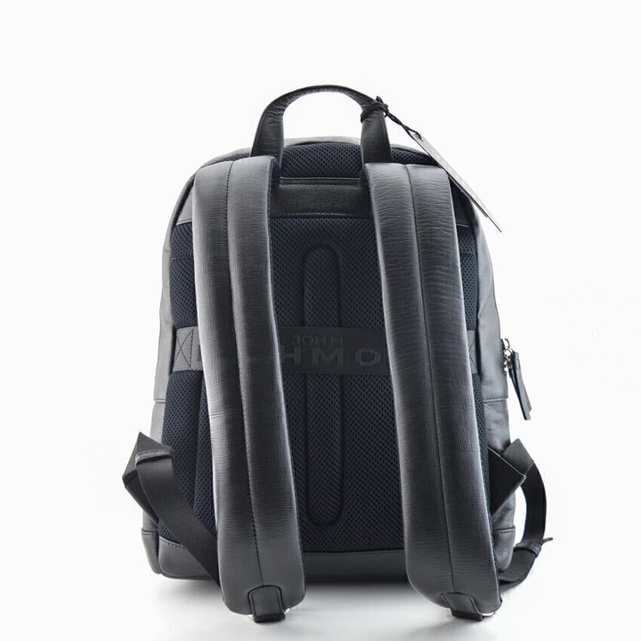 Zaino Pelle Doppia Zip Logo Pc Uomo - JEK PIT
