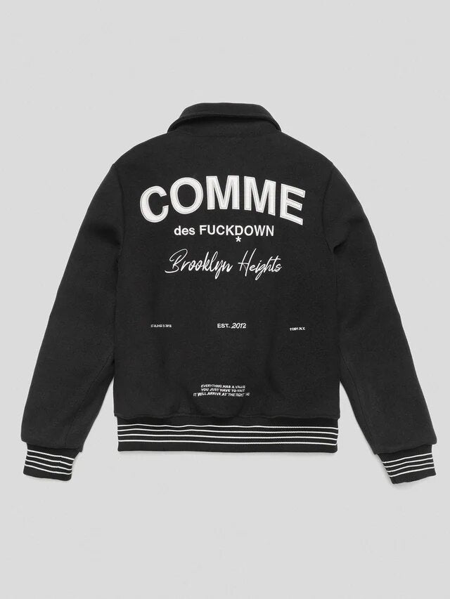 COMME DES FUCKDOWN Bomber Scheletro In Panno Uomo - JEK PIT