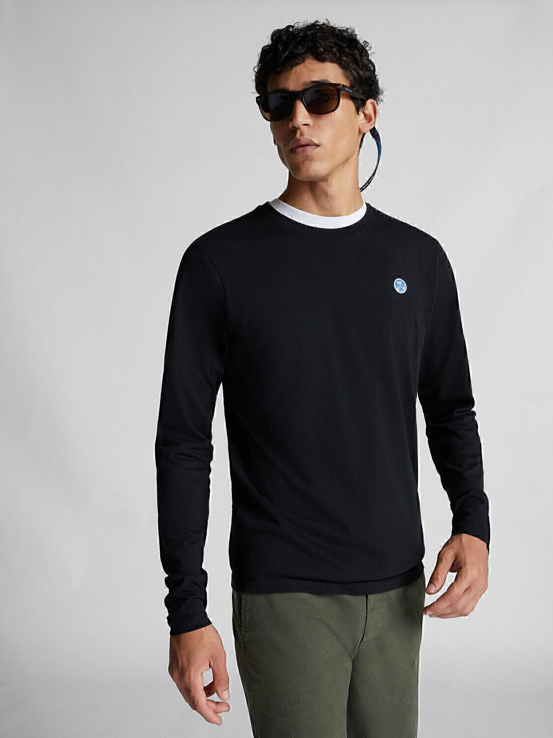 T-Shirt M.lunga Basic Ricamo Uomo - JEK PIT