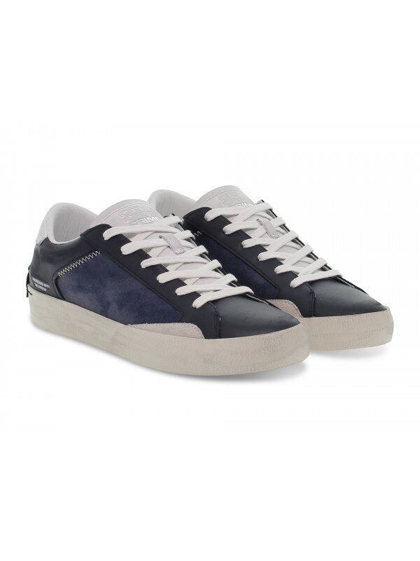 CRIME LONDON  Sneakers Intarsi Blu Uomo |  JEK PIT
