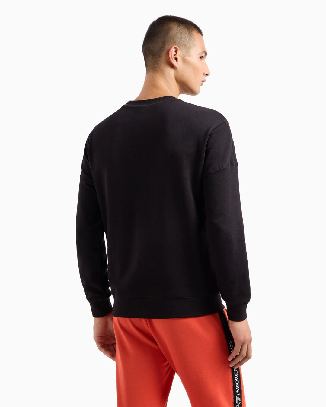 EMPORIO ARMANI EA7  Felpa Giro Logo Spalla Uomo |  JEK PIT