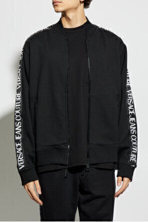 VERSACE JEANS  Felpa Con Zip Cotton Fleece Uomo |  JEK PIT