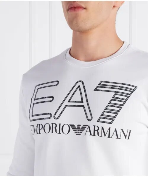 EMPORIO ARMANI EA7  Felpa Giro Logo Maxi Uomo |  JEK PIT