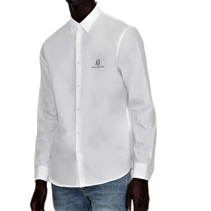ARMANI EXCHANGE  Camicia Con Logo Ricamato Uomo |  JEK PIT