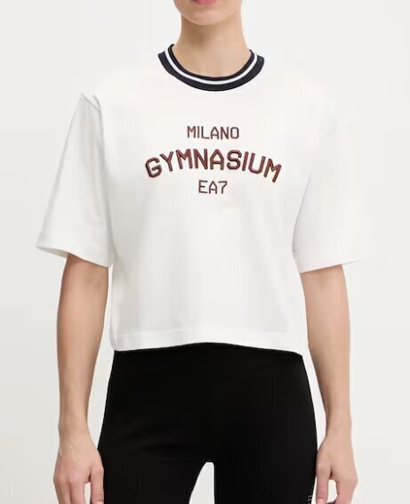 EMPORIO ARMANI EA7  t-Shirt Train Club House Logo Ricam. Donna |  JEK PIT