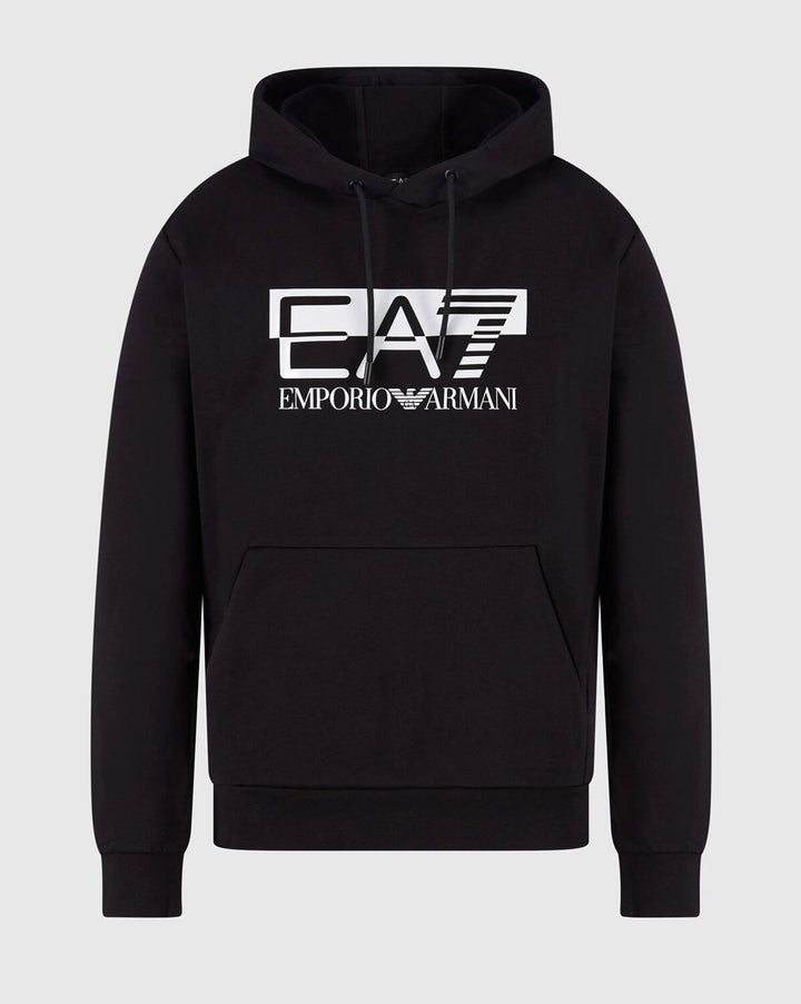 EMPORIO ARMANI EA7  Felpa Stampa Con Cappuccio Uomo |  JEK PIT