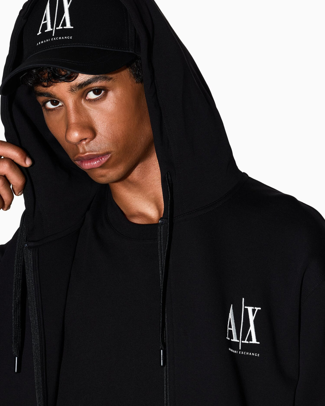 ARMANI EXCHANGE  Felpa Zip e Cappuccio Icon Project Uomo |  JEK PIT