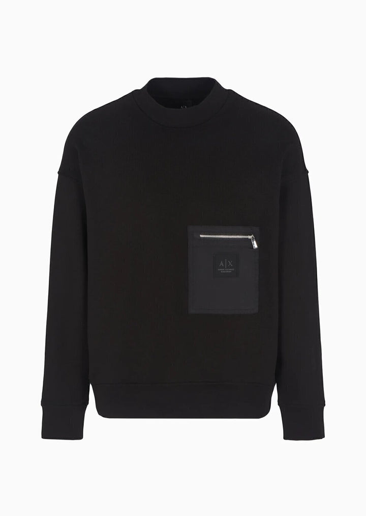 ARMANI EXCHANGE  Felpa a Giro Taschino Con Zip Uomo |  JEK PIT