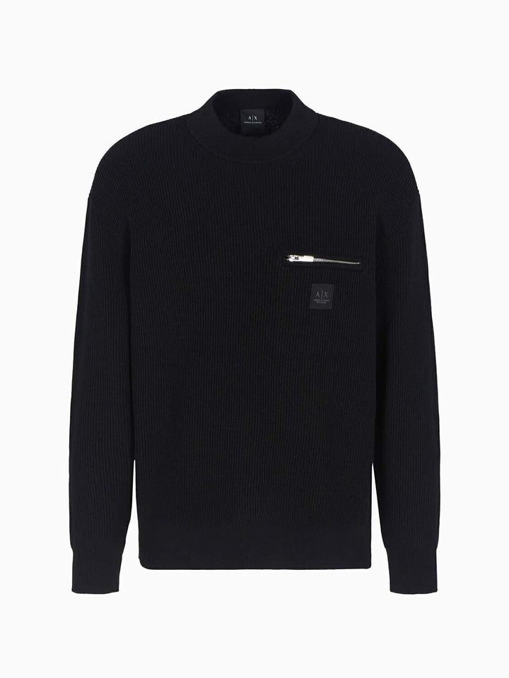 ARMANI EXCHANGE  Maglione a Costina Taschino Zip Uomo |  JEK PIT