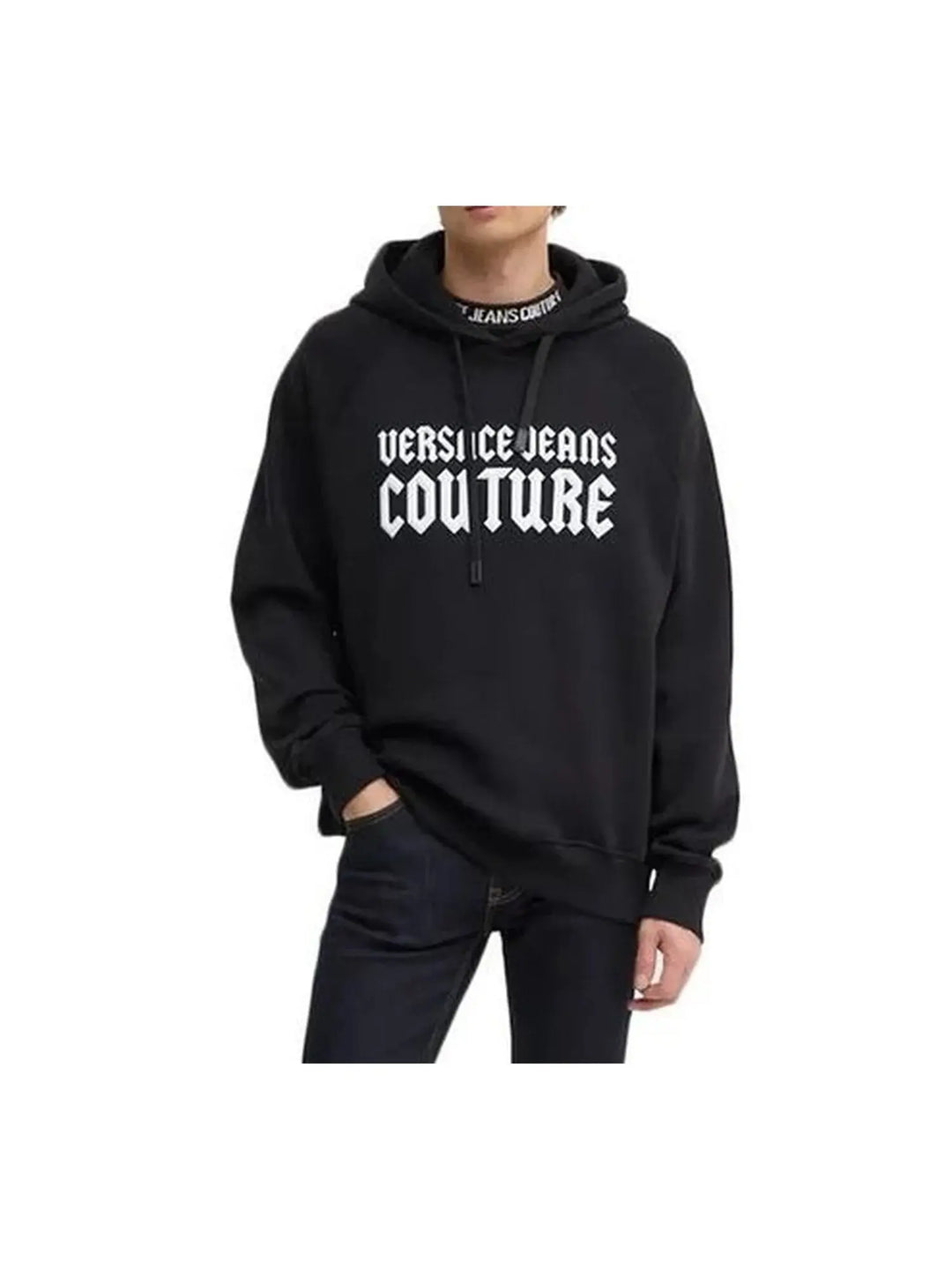 VERSACE JEANS  Felpa Capp. Logo Goth Matte Uomo |  JEK PIT