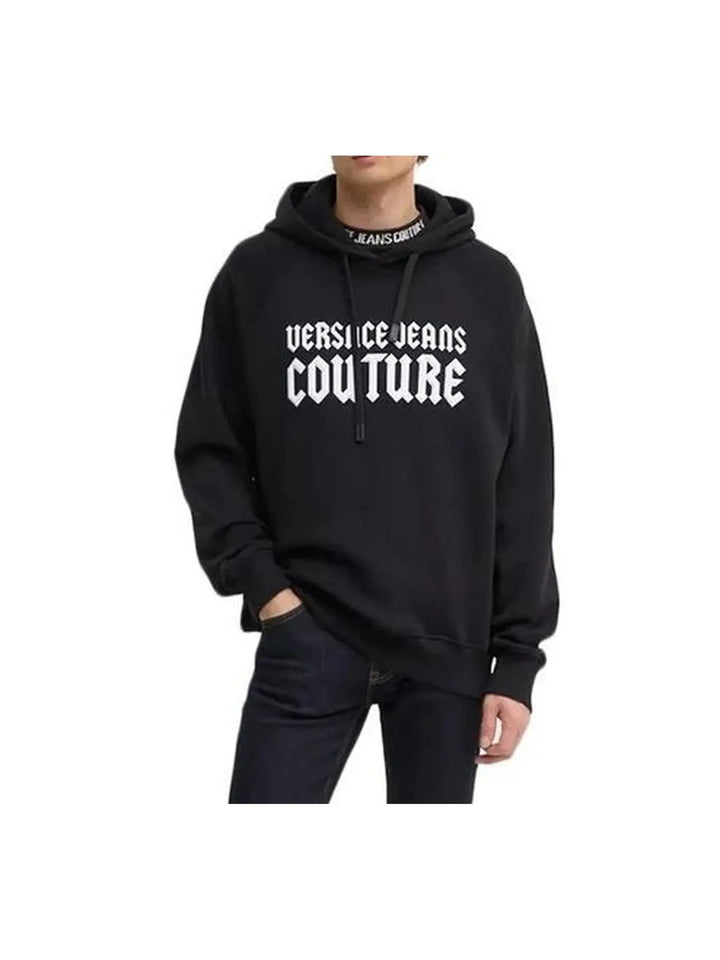 VERSACE JEANS  Felpa Capp. Logo Goth Matte Uomo |  JEK PIT