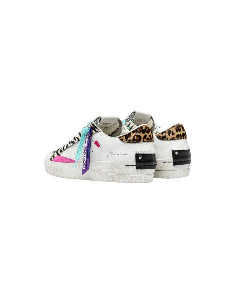 CRIME LONDON  Sneakers Leopardato e Brillantini Donna |  JEK PIT