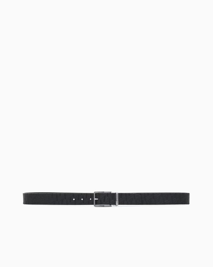 ARMANI EXCHANGE  Cintura Pelle Pitonata Logo Allover Uomo |  JEK PIT