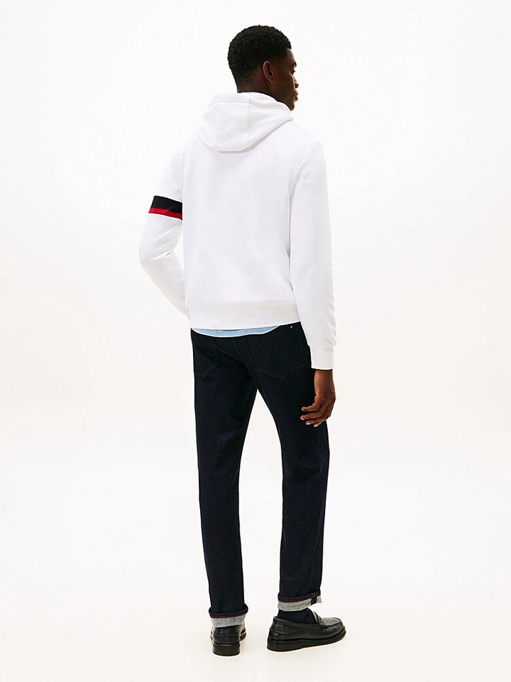 TOMMY HILFIGER  Felpa Con Cappuccio Logo Embossed Uomo |  JEK PIT