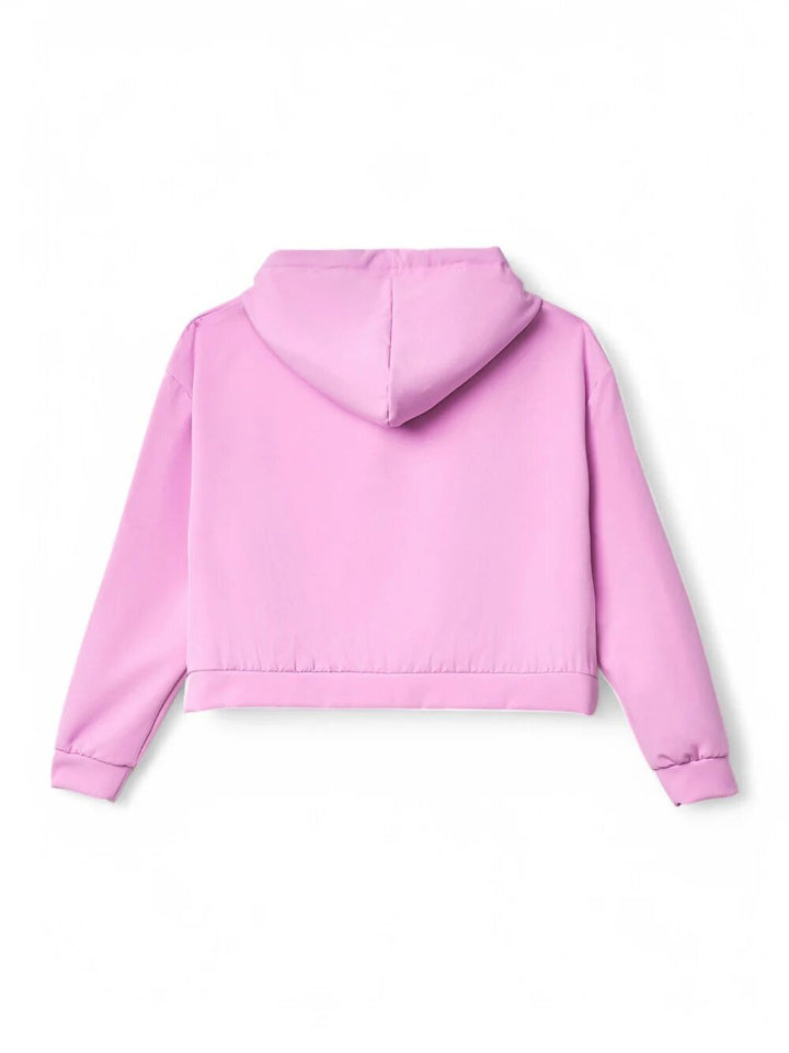 GAELLE  Felpa Life Tag Ricamo Laccio Donna |  JEK PIT