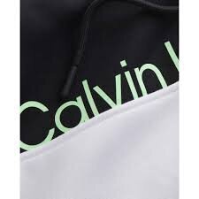 CALVIN KLEIN  Felpa Bicolor Cappuccio Logo Fluo Uomo |  JEK PIT