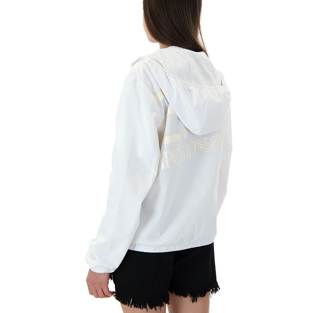 EMPORIO ARMANI EA7  Giacca Con Cappuccio Logo Big Retro Donna |  JEK PIT