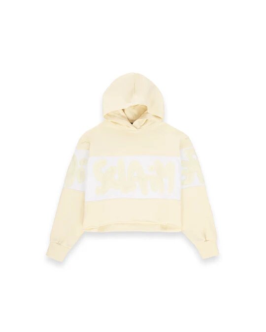 DISCLAIMER  Felpa Capp. Bicolor Logo Spray Grande Donna |  JEK PIT