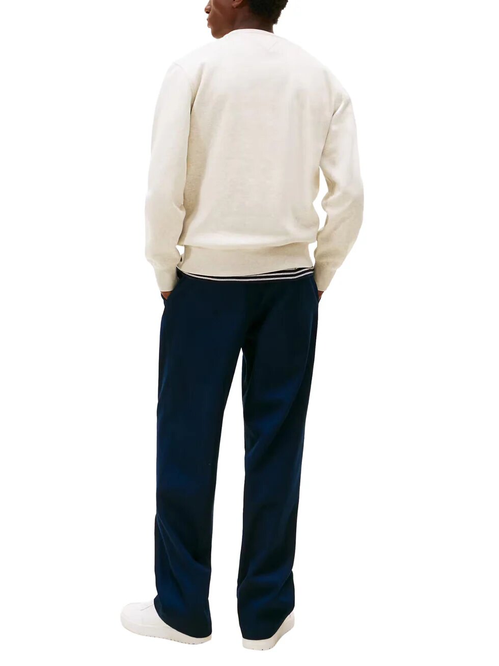 TOMMY HILFIGER  Felpa Giro Con Logo Ricamto Uomo |  JEK PIT