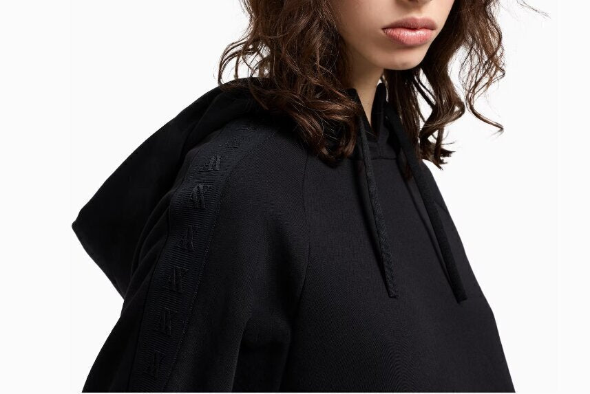 ARMANI EXCHANGE  Felpa Capp. Logo Banda Laterale Gr Donna |  JEK PIT