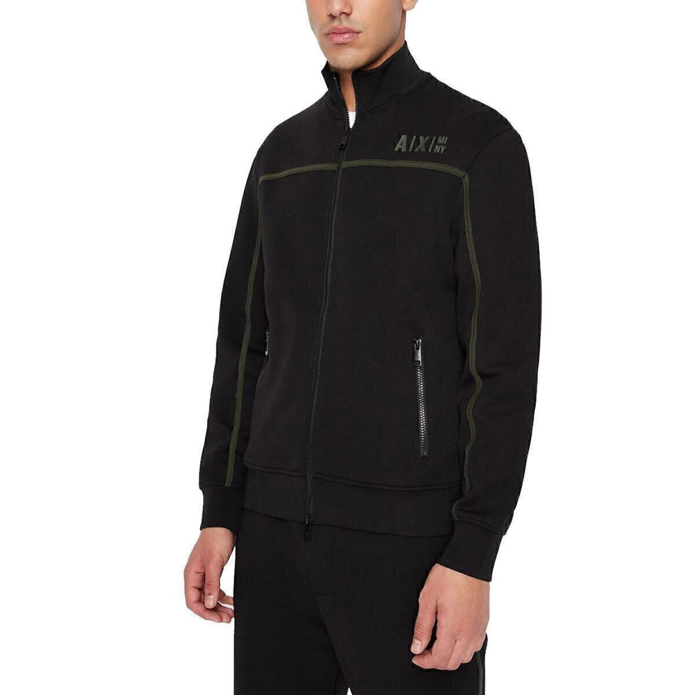 ARMANI EXCHANGE  Felpa Con Zip Banda Green Uomo |  JEK PIT