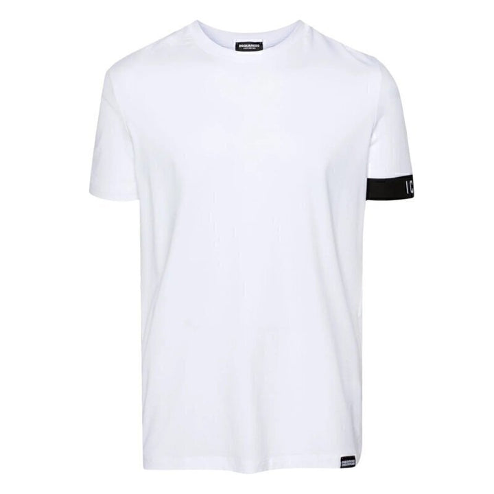 DSQUARED2 Maglia Appl. Manica Round Neck Uomo - JEK PIT