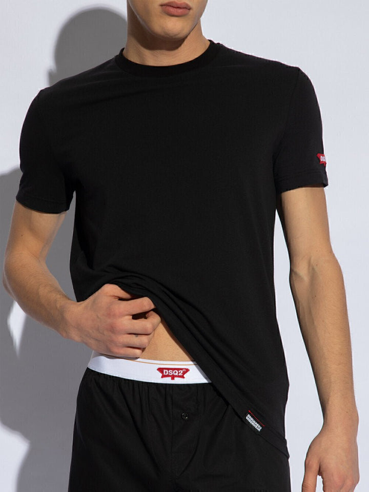 DSQUARED2 Maglia Logo Manica Round Neck Uomo - JEK PIT