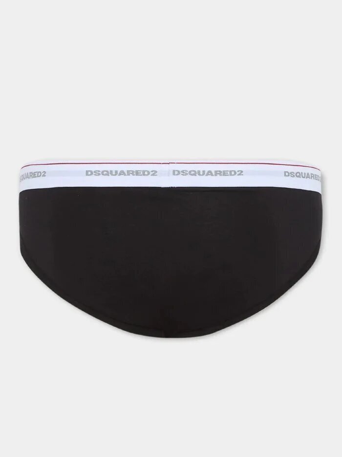 DSQUARED2 Slip 3 - Pack Brief Logo Su Elastico Uomo - JEK PIT