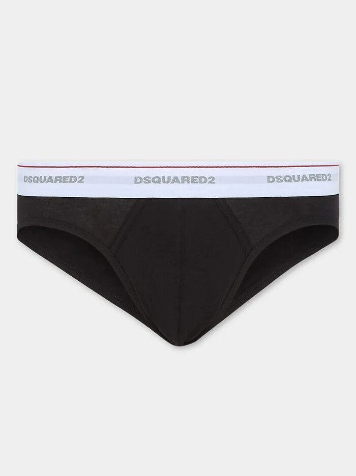 DSQUARED2 Slip 3 - Pack Brief Logo Su Elastico Uomo - JEK PIT