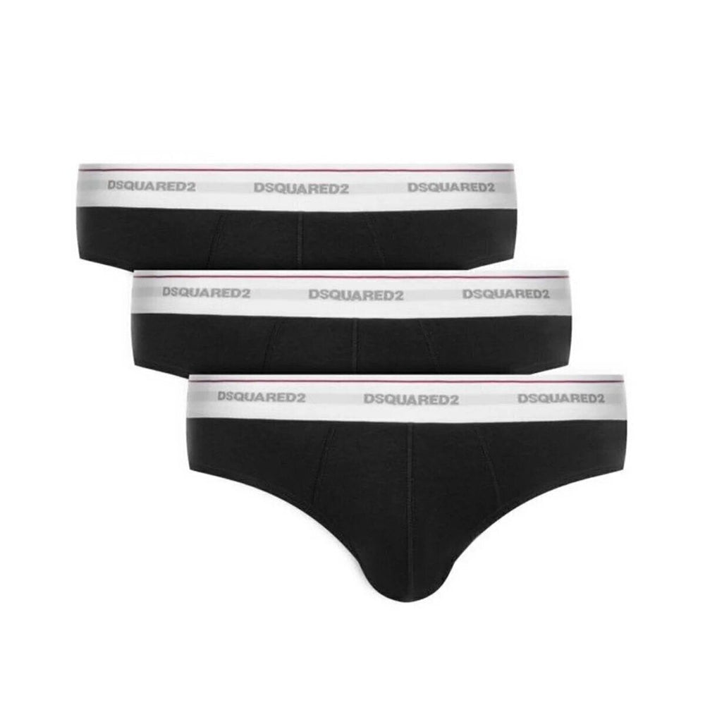 DSQUARED2 Slip 3 Pezzi Logo Elastico Uomo - JEK PIT