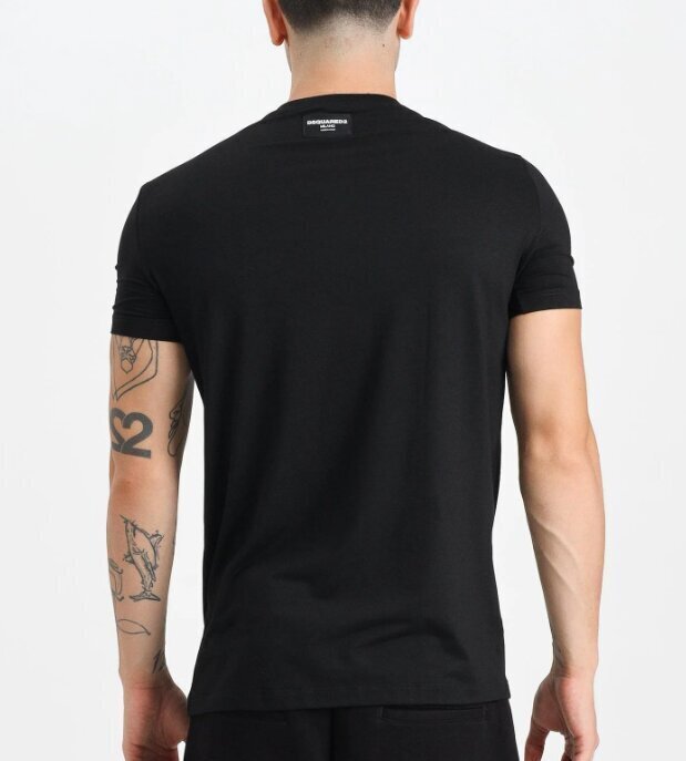 DSQUARED2 t - Shirt Round Neck t Basic Logo Retro Uomo - JEK PIT