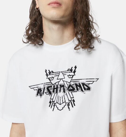 JOHN RICHMOND  t-Shirt Over Stampa Floccata Uomo |  JEK PIT