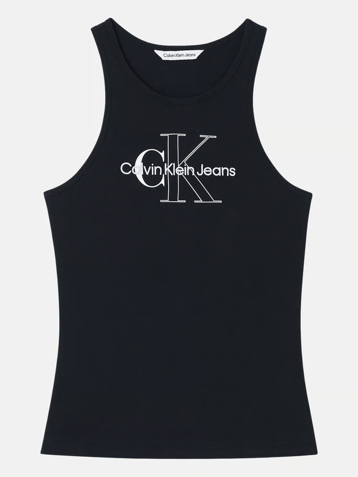 CALVIN KLEIN  Canotta Doppio Logo Ricamato Donna |  JEK PIT