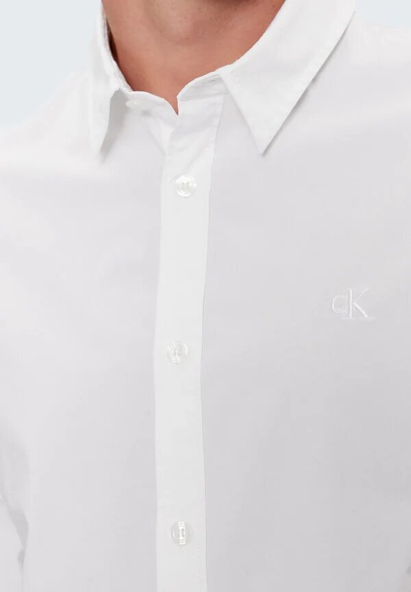 CALVIN KLEIN  Camicia Casual Logo Ricamato Pc Uomo |  JEK PIT