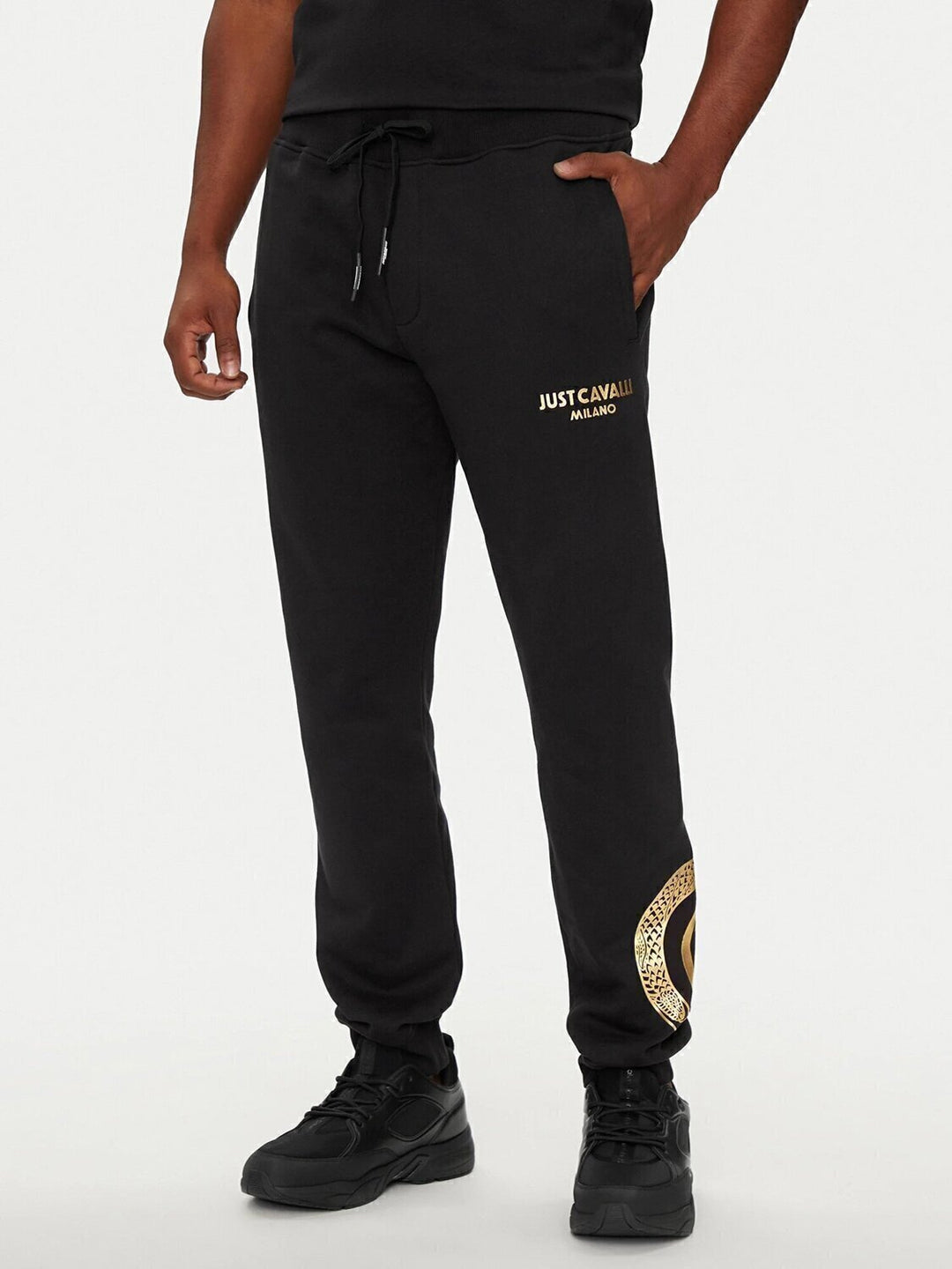 JUST CAVALLI  Pantalone In Felpa Snake Logo Uomo |  JEK PIT