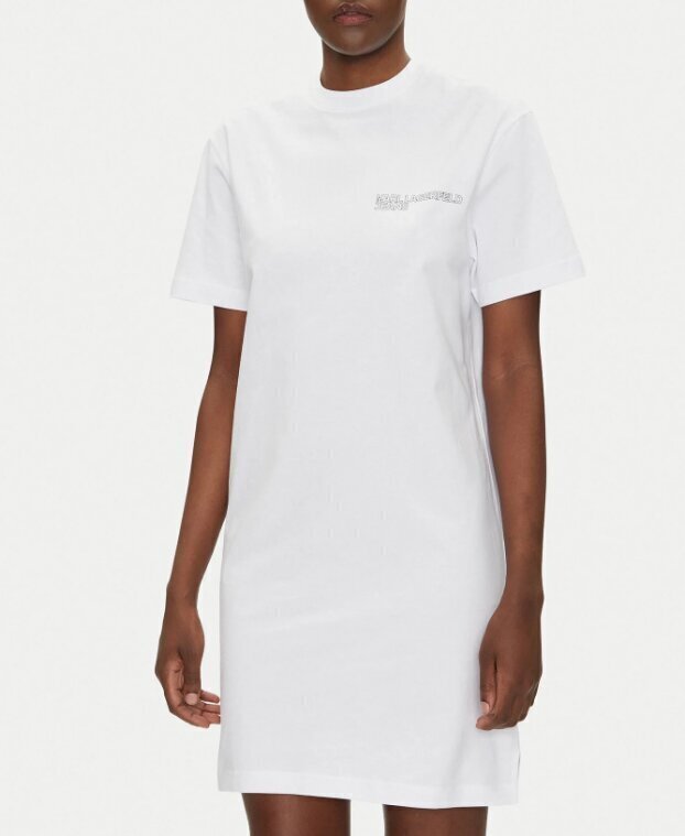 KARL LAGERFELD  Vestito Logo Tee Dress Fronte-Retro Donna |  JEK PIT