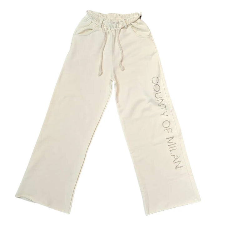 COUNTY OF MILAN - BURLON  Pantalone In Felpa Overs. Logo Brillant. Donna |  JEK PIT