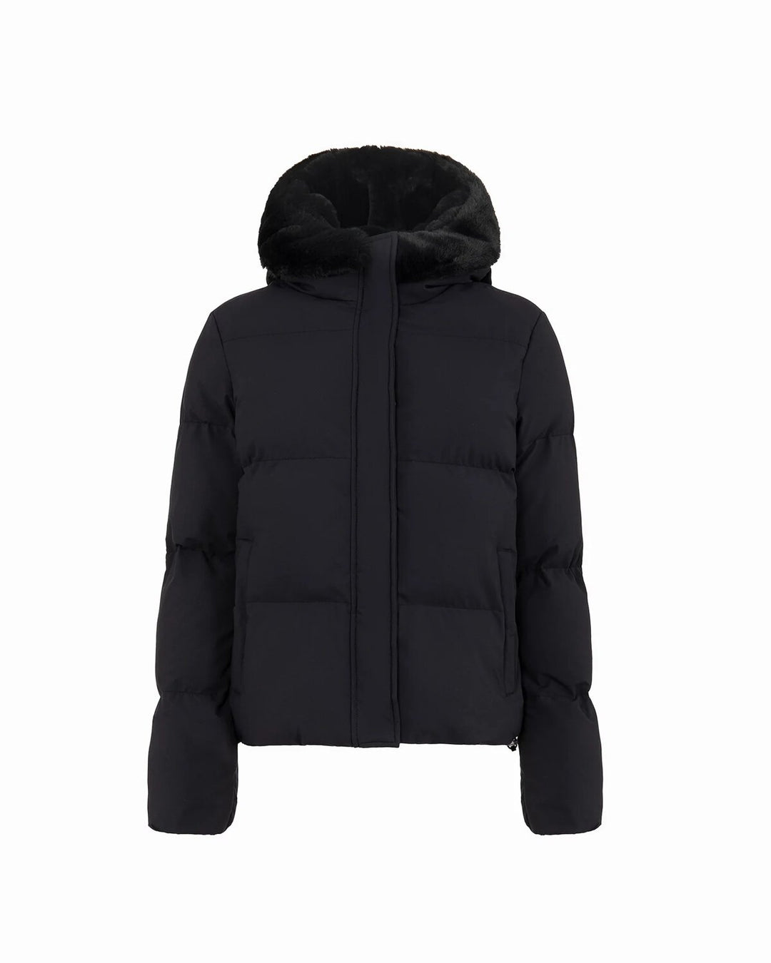 SUNS  Piumino Capp. Pellicciotto Logo Manica Donna |  JEK PIT