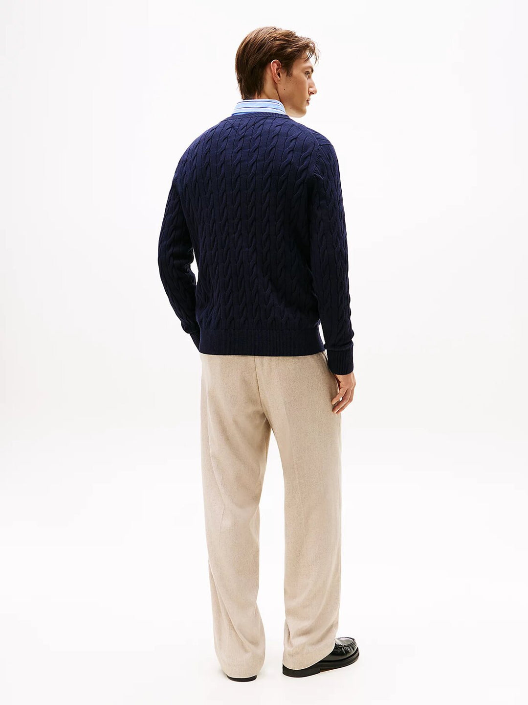 TOMMY HILFIGER  Maglione Giro Intrecciato Cable Uomo |  JEK PIT