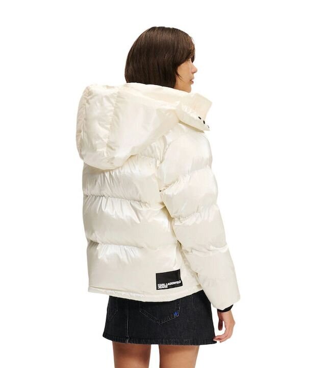 KARL LAGERFELD  Piumino Capp. Klj P.puffer Vernice Donna |  JEK PIT