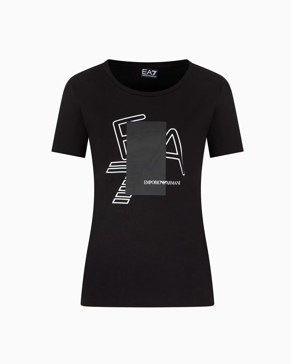 EMPORIO ARMANI EA7  t-Shirt Train Logo Series Inserto Donna |  JEK PIT