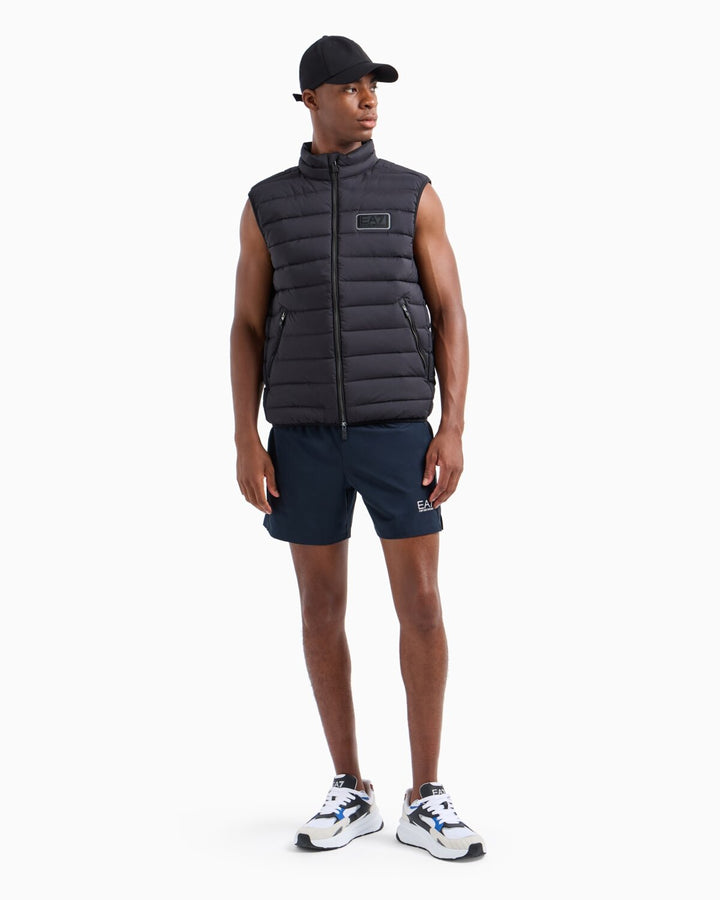 EMPORIO ARMANI EA7  Piumino Smanicato Logo Gommato Uomo |  JEK PIT