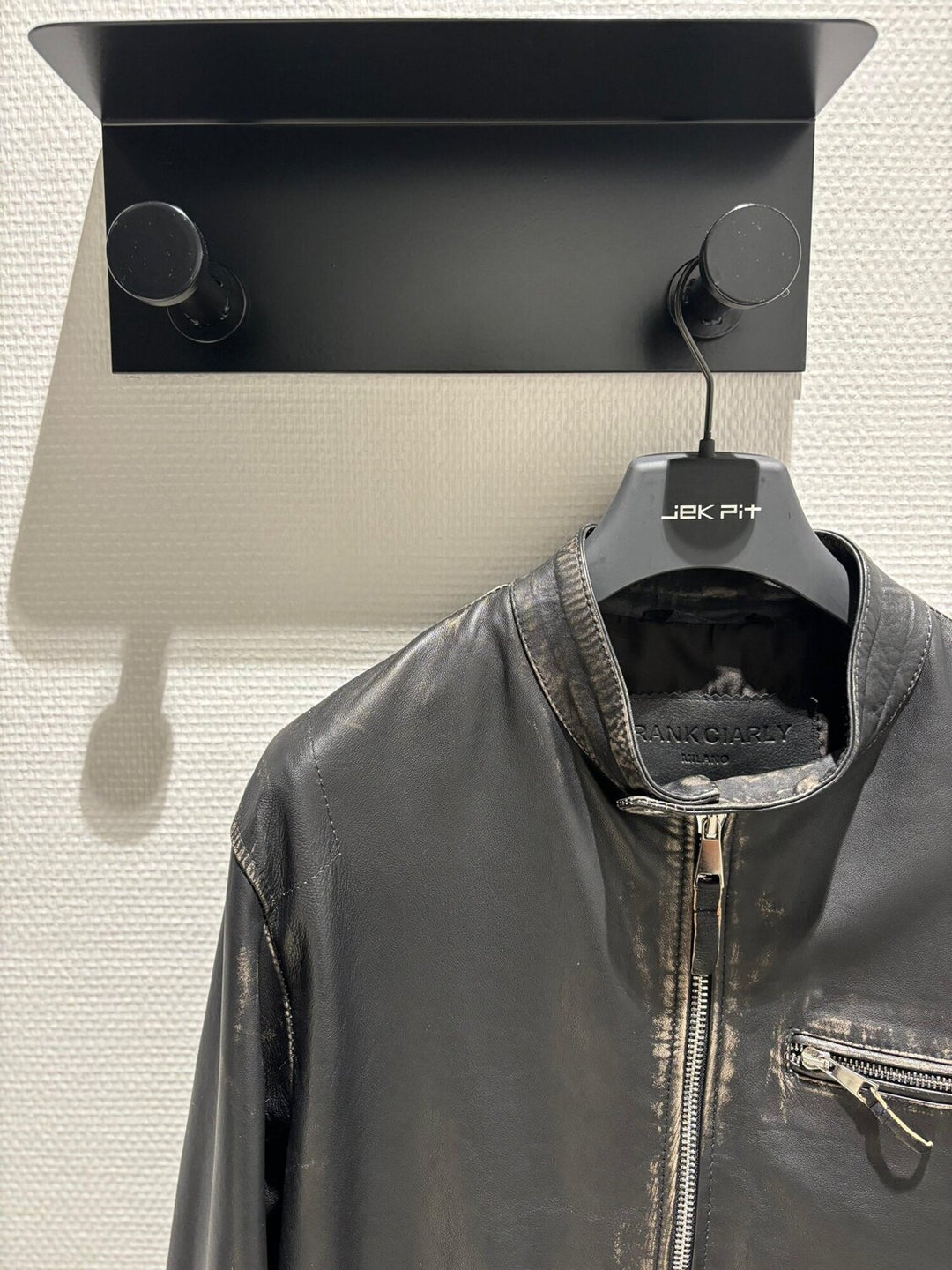 FRANK CIARLY  Giubbino Pelle Biker Zip Uomo |  JEK PIT