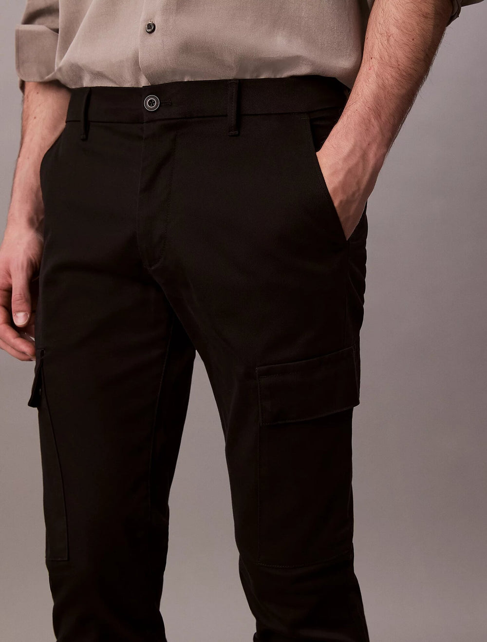 CALVIN KLEIN  Pantalone Slim Cotton Stretch Cargo Uomo |  JEK PIT