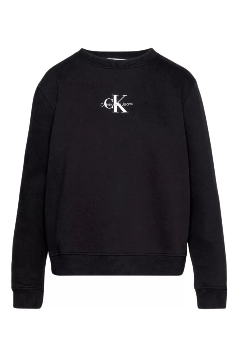 CALVIN KLEIN  Felpa Giro Logo Ricamato Donna |  JEK PIT