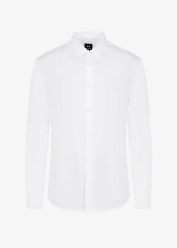 ARMANI EXCHANGE  Camicia Logo Ricamato Su Tinta Uomo |  JEK PIT