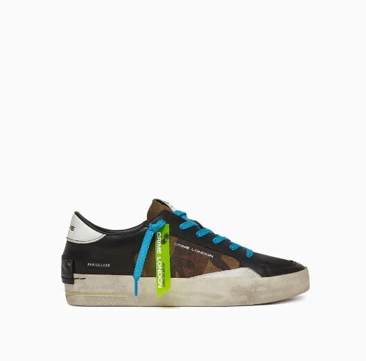 CRIME LONDON  Sneakers Con Patch Fantasia Militare Uomo |  JEK PIT