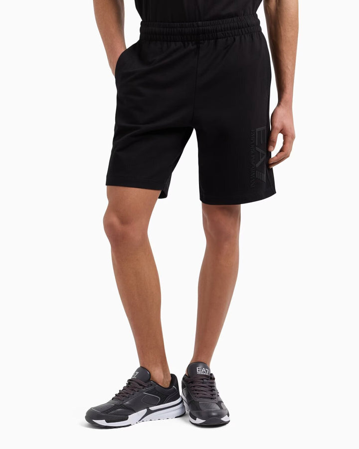 EMPORIO ARMANI EA7  Bermuda Train In Felpa Logo Vert. Uomo |  JEK PIT