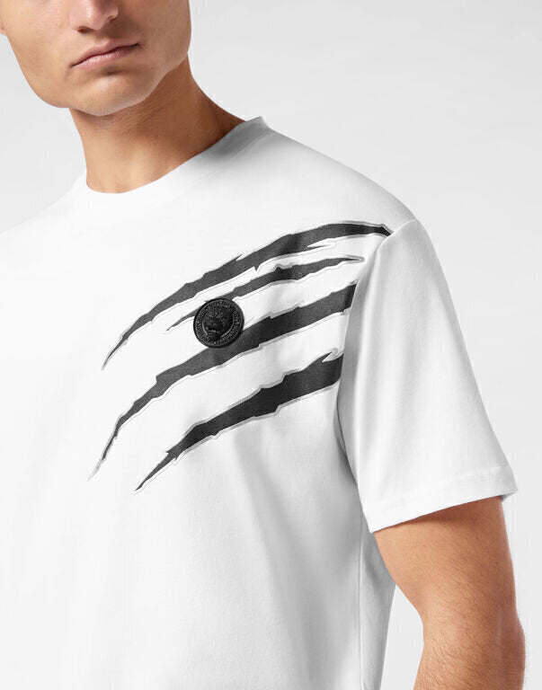 PLEIN SPORT  t-Shirt Round Neck Logo Fronte-Retro Uomo |  JEK PIT